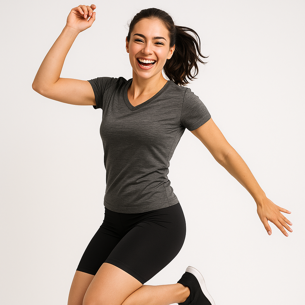Remera Dry Fit Melange Dama