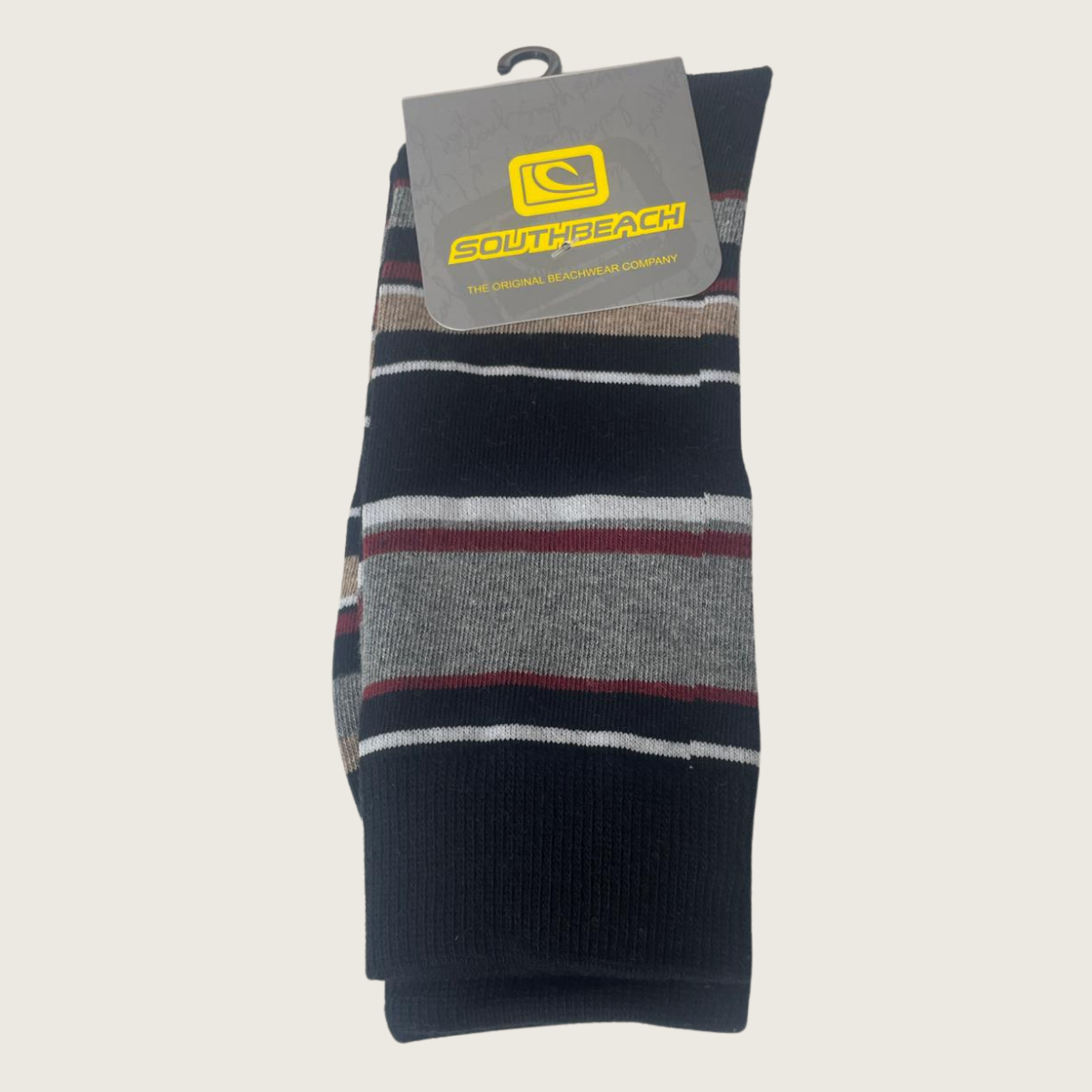 Media algodón c/rayas gruesa (Surtido)