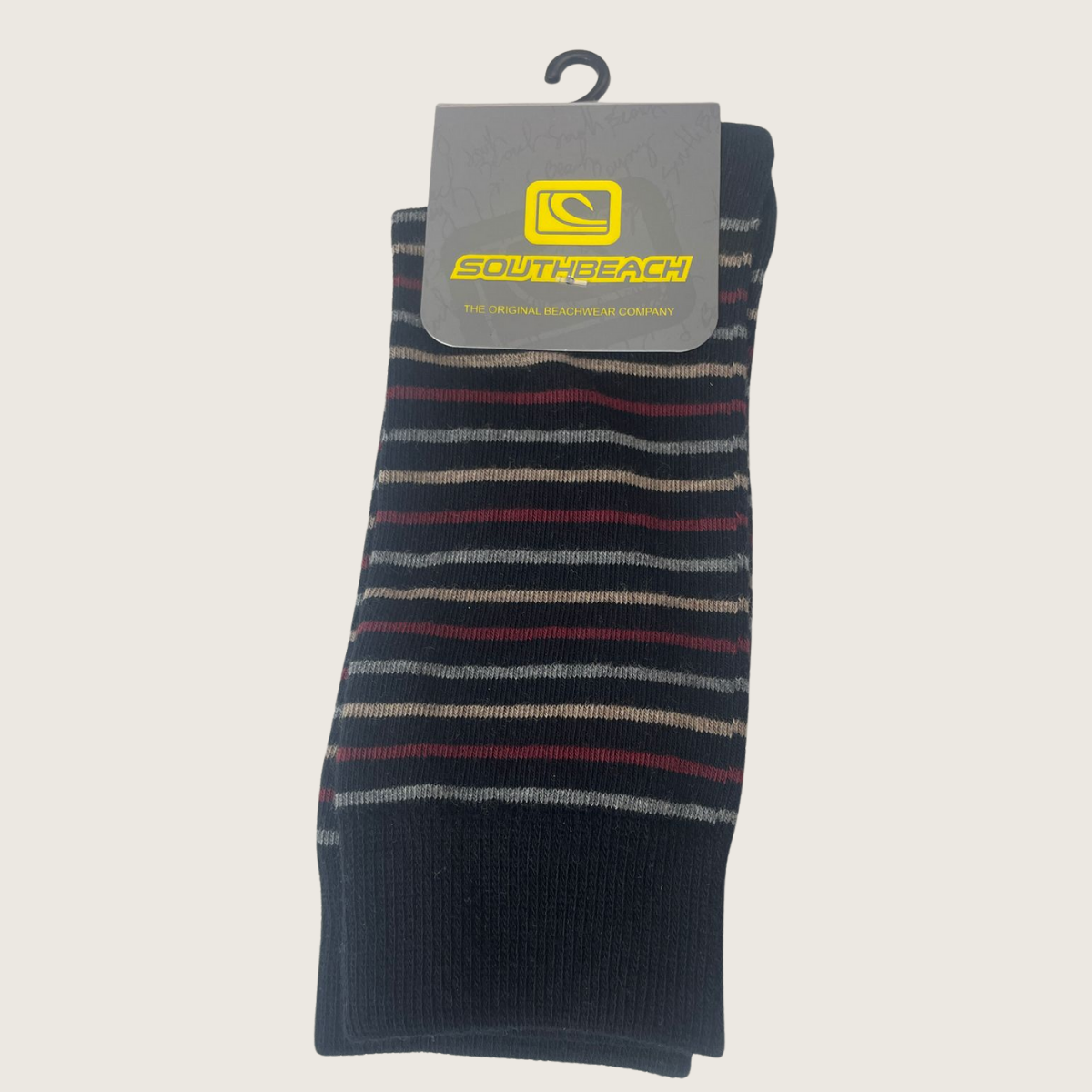 Media algodón c/rayas finas (surtido)