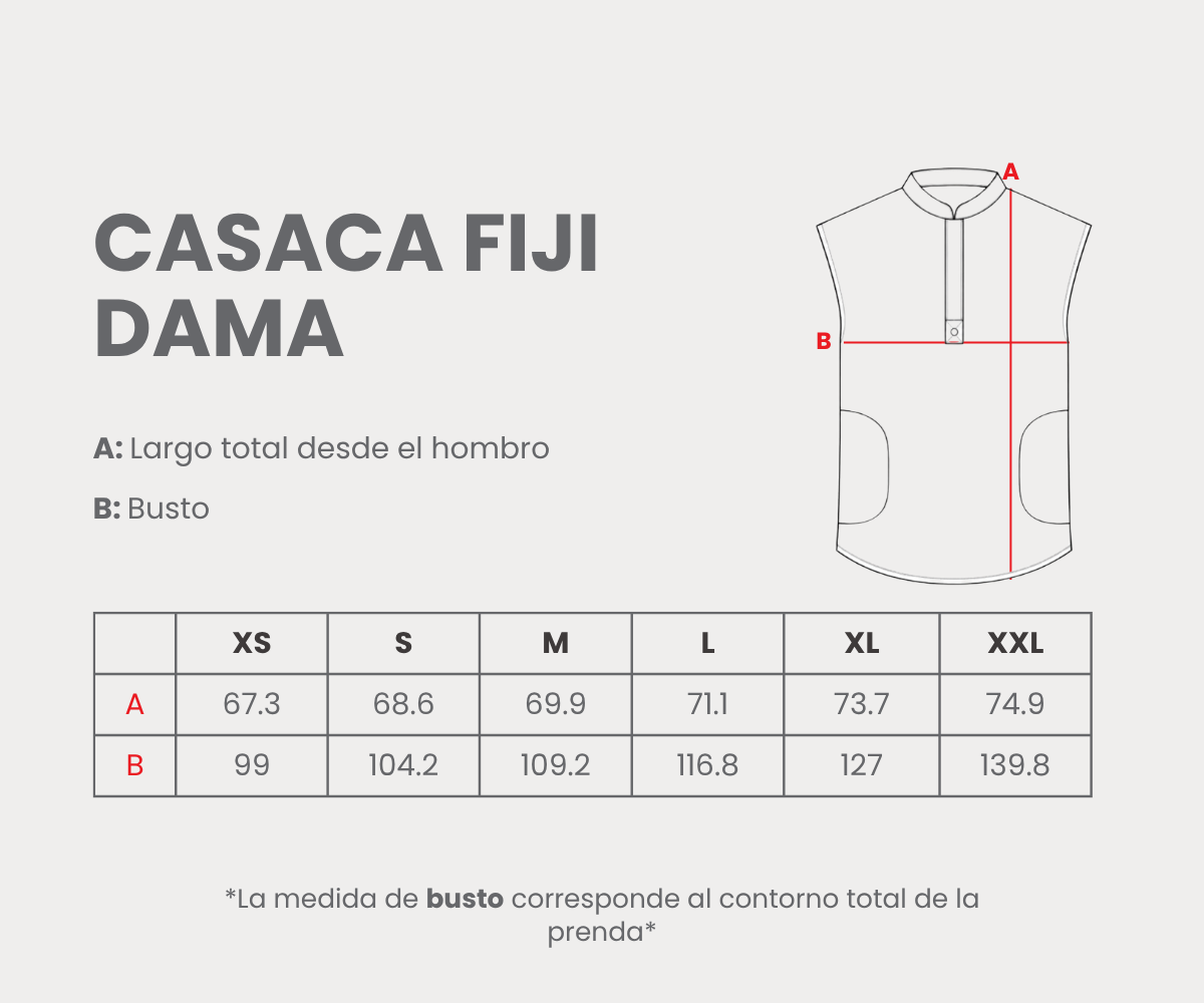 Casaca Fiji Imán Spandex Dama