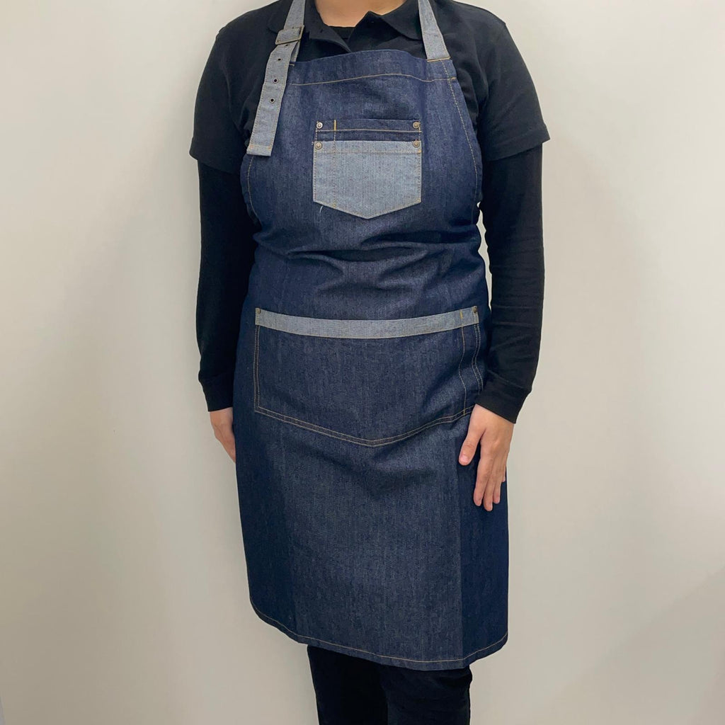 Delantal Con Peto Mod. 5 Denim