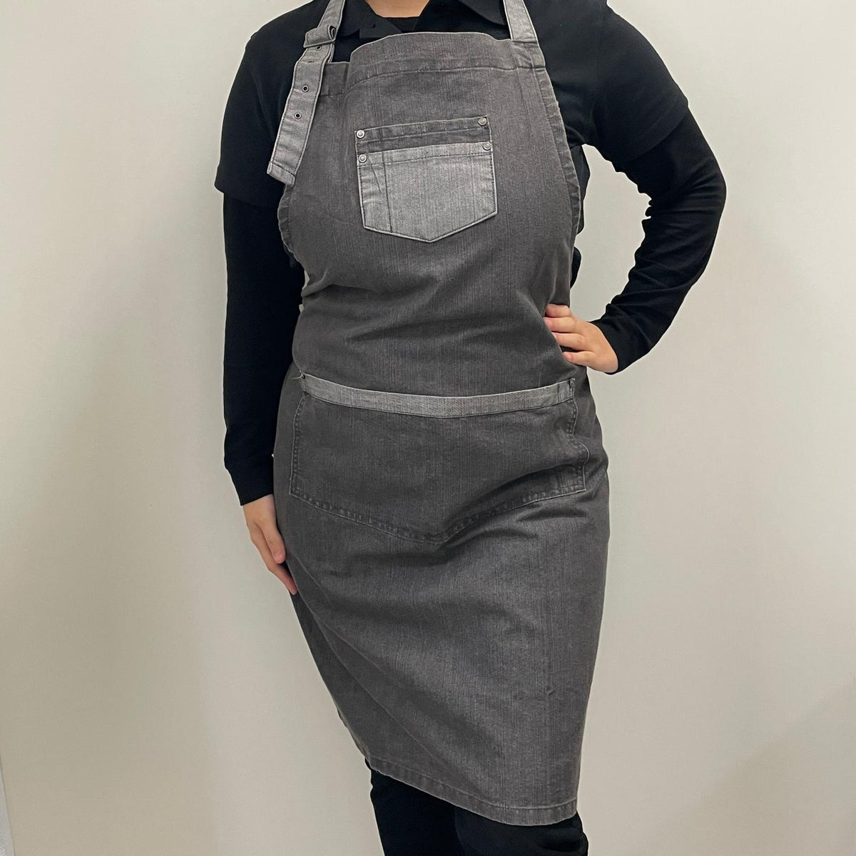 Delantal Con Peto Mod. 5 Denim