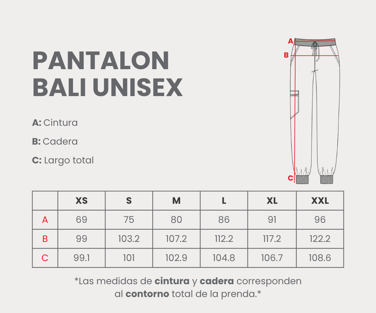 Pantalón Bali Spandex Unisex