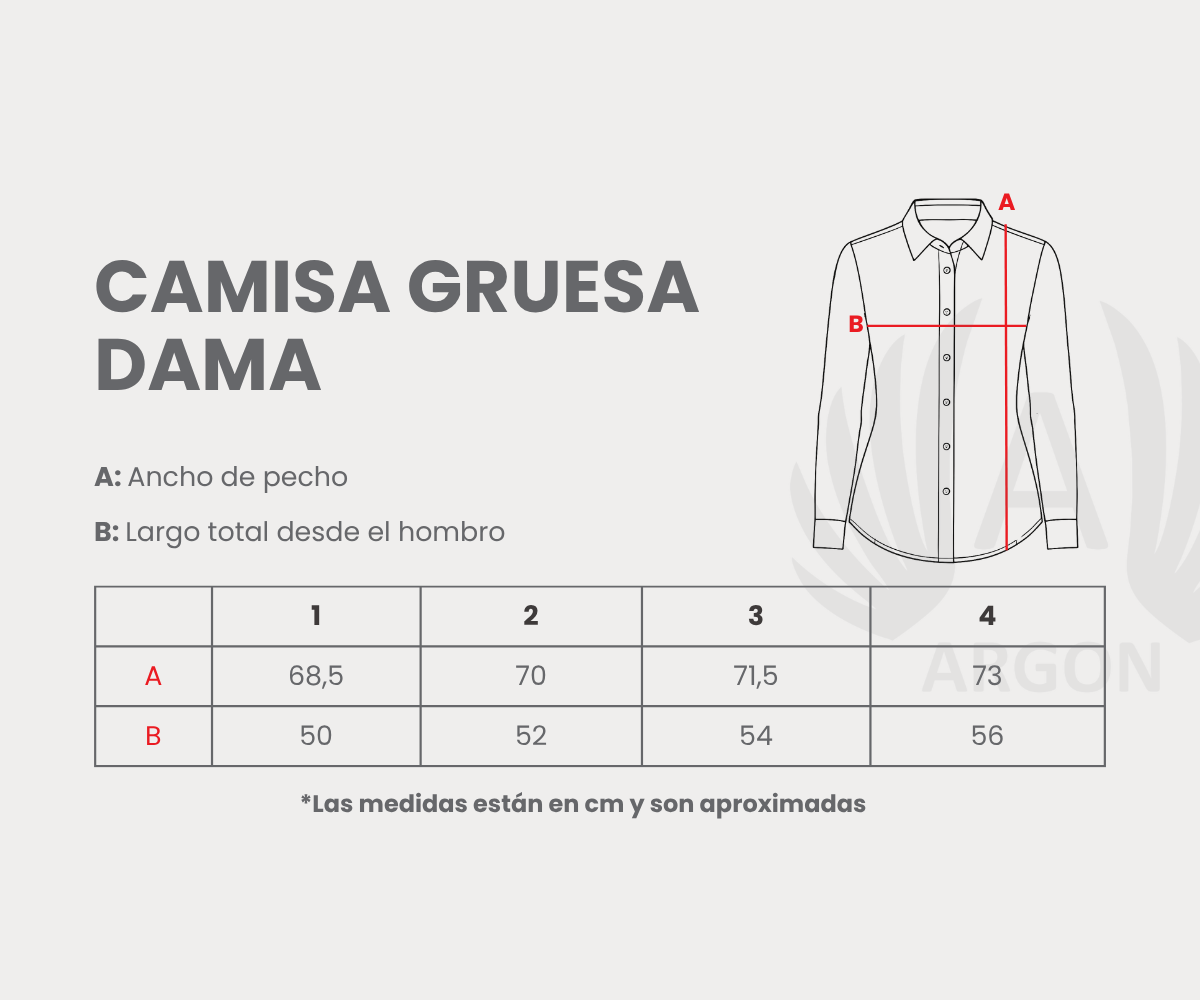 Camisa Gruesa Mujer