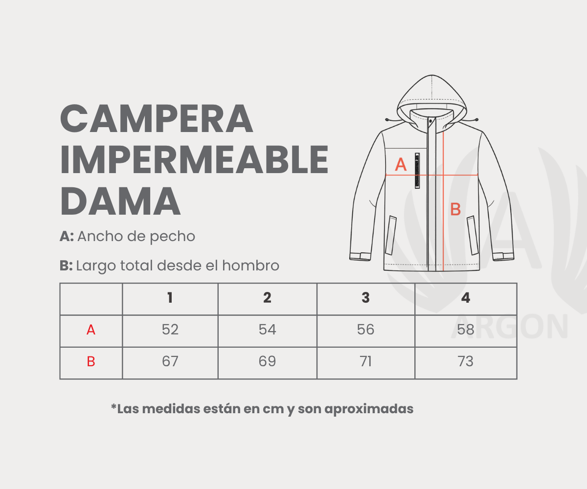 Campera Impermeable Mujer