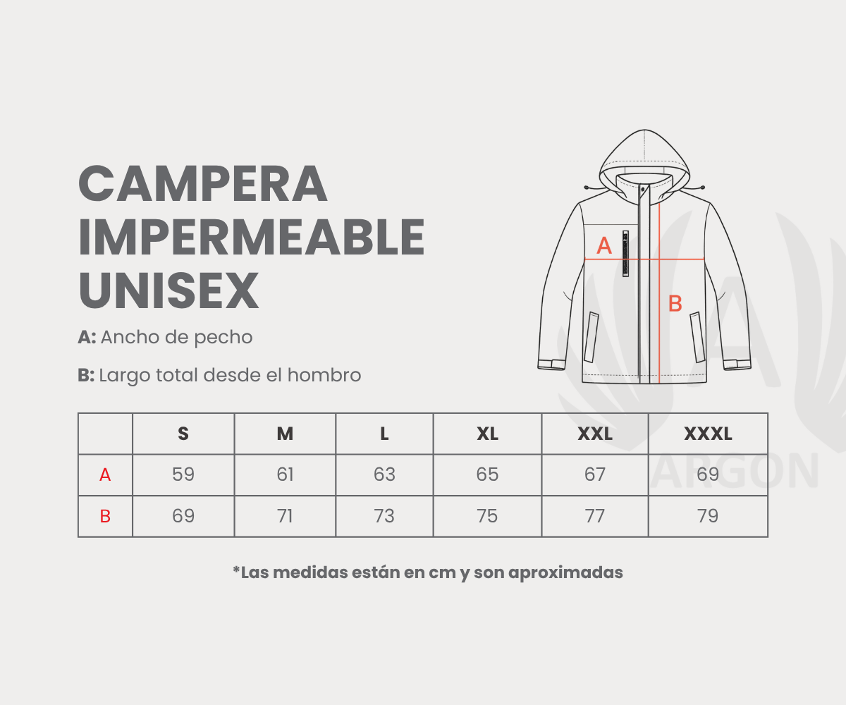 Campera Impermeable Unisex
