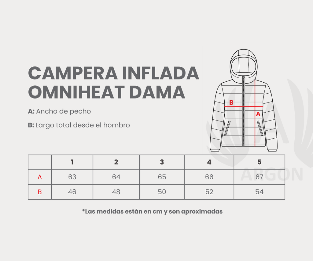 Campera Inflada Omniheat Mujer