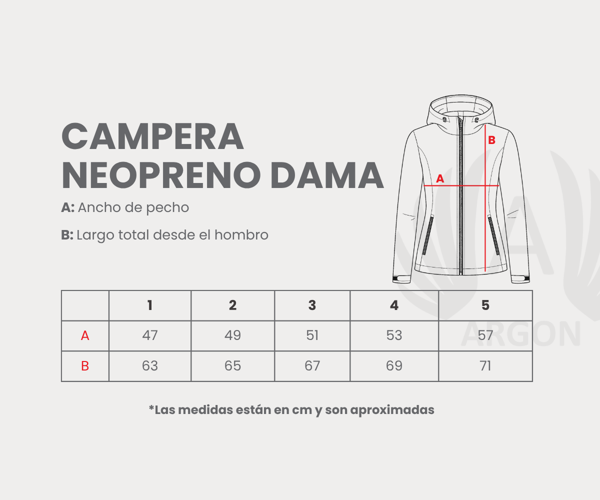 Campera Neopreno Mujer