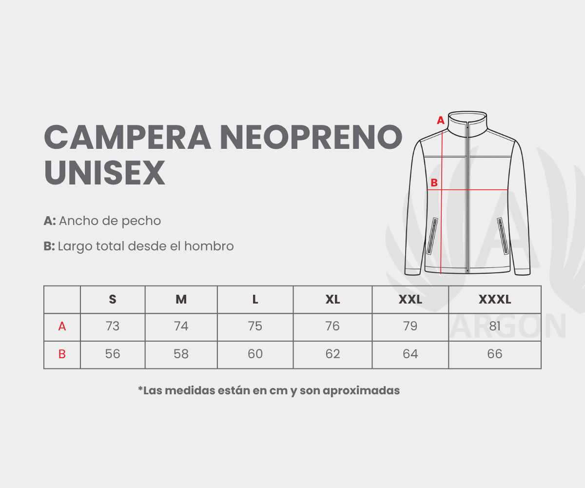 Campera Neopreno Unisex