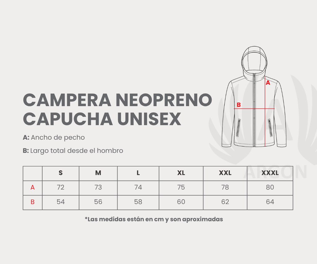 Campera Neopreno con Capucha