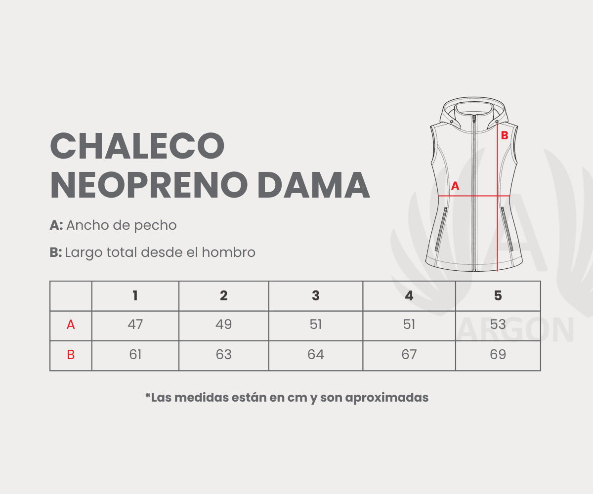 Chaleco Neopreno Mujer