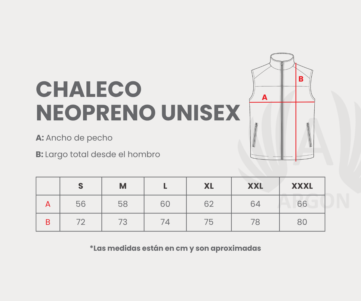 Chaleco Neopreno Unisex