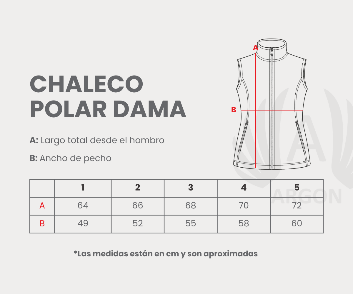 Chaleco Polar Dama