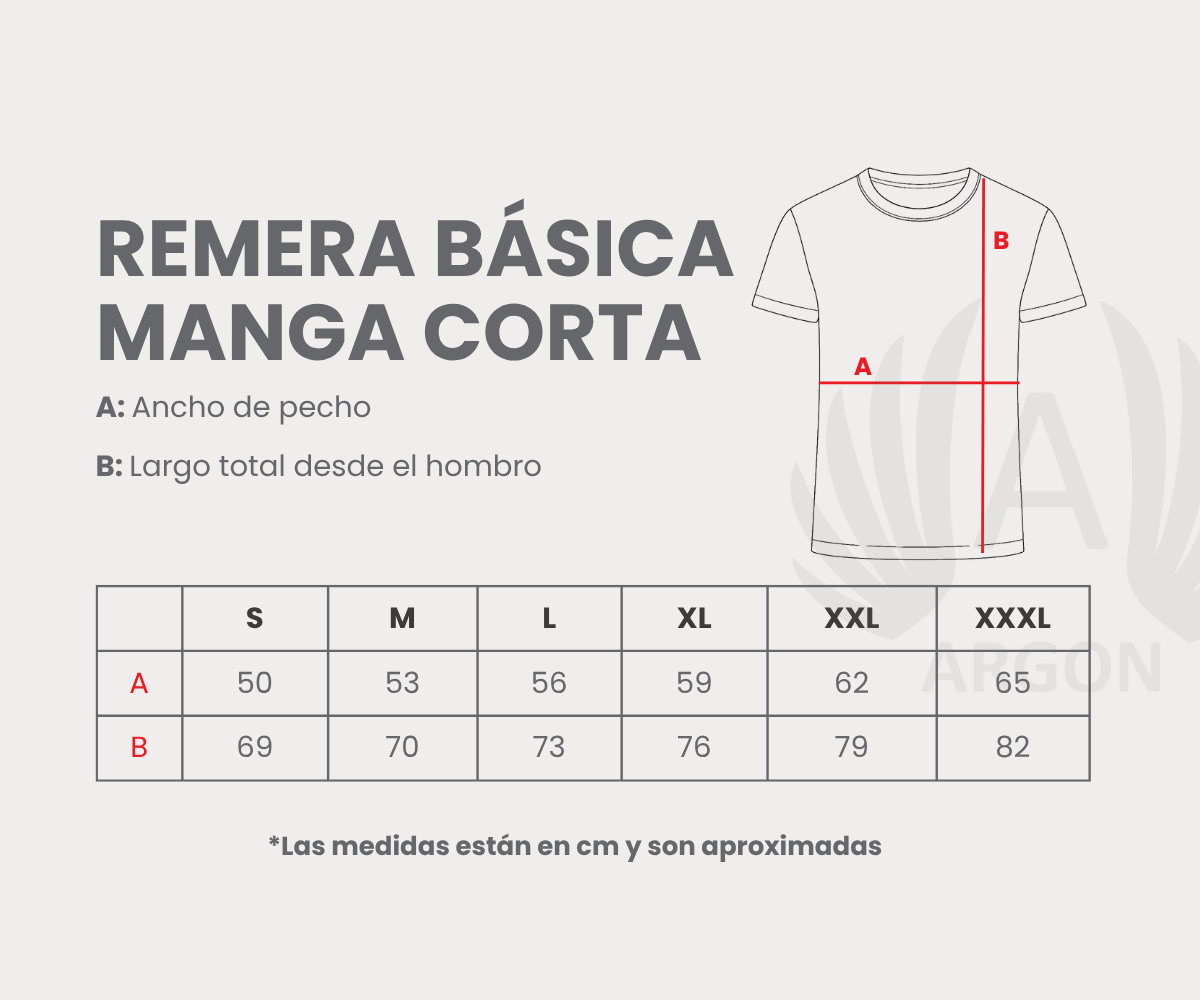 Remera Básica Manga Corta