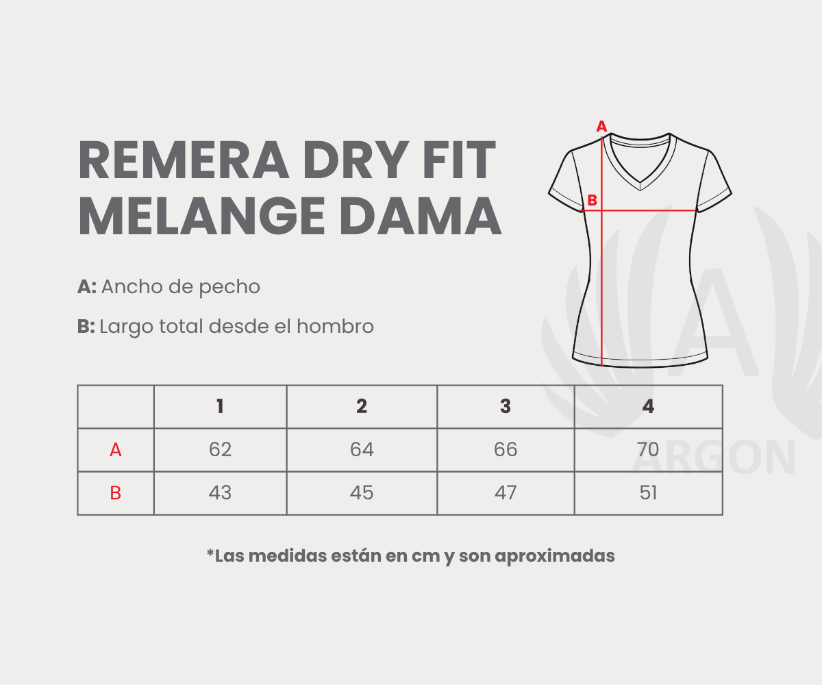 Remera Dry Fit Melange Dama